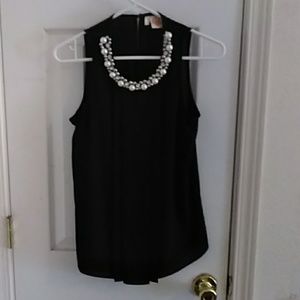Sheer black blouse